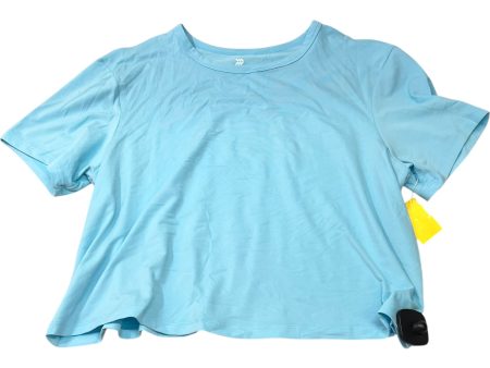 Athletic Top Short Sleeve By All In Motion In Aqua, Size: M Sale