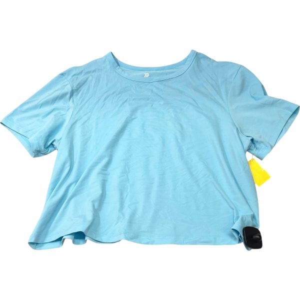 Athletic Top Short Sleeve By All In Motion In Aqua, Size: M Sale