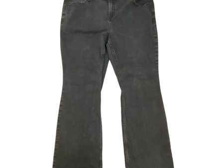 Jeans Flared By Old Navy In Black Denim, Size: 18 Fashion