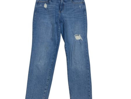 Jeans Straight By Old Navy In Blue Denim, Size: 10 Online Hot Sale