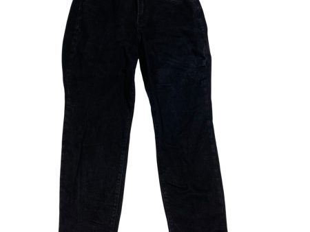 Jeans Straight By Old Navy In Black Denim, Size: 12 For Discount