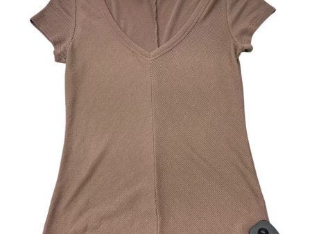 Top Short Sleeve Basic By Free People In Brown, Size: M Online Sale