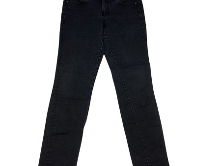 Jeans Skinny By Loft In Black Denim, Size: 8 on Sale