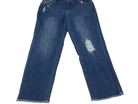 Jeans Skinny By Cato In Blue Denim, Size: 14 on Sale