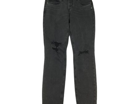 Jeans Straight By Silver In Black Denim, Size: 2 Sale