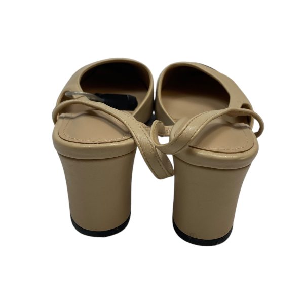 Shoes Heels Block By Clothes Mentor In Tan, Size: 8 For Discount