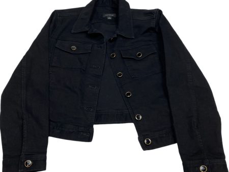 Jacket Denim By Ann Taylor In Black Denim, Size: S Cheap