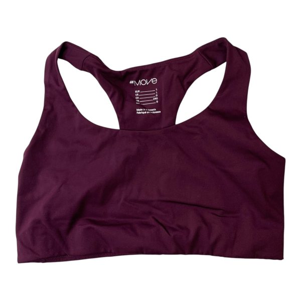 Athletic Bra By H&m In Purple, Size: L Fashion