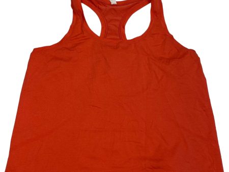 Athletic Tank Top Designer By Lululemon In Red, Size: L on Sale