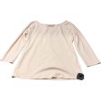 Top 3 4 Sleeve Basic By Ann Taylor In Cream, Size: L Sale