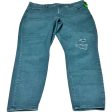 Jeans Skinny By Ava & Viv In Green Denim, Size: 22 For Discount