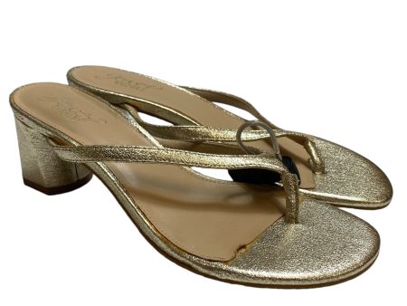 Sandals Designer By Badgley Mischka In Gold, Size: 7.5 Online now