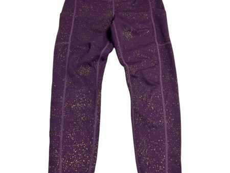 Athletic Leggings By Love In Gold & Purple, Size: L Hot on Sale