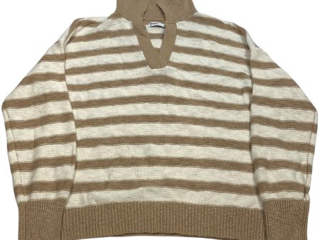 Sweater By Sonoma In Cream & Tan, Size: M on Sale