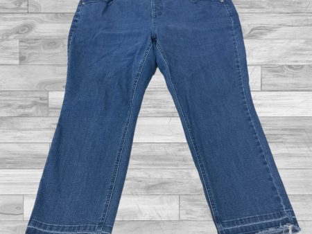 Jeans Jeggings By Isaac Mizrahi Live Qvc In Blue Denim, Size: 20 Hot on Sale