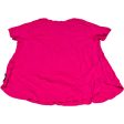 Top Short Sleeve Basic By Ava & Viv In Pink, Size: 2x Online now