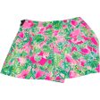 Skort Designer By Lilly Pulitzer In Green & Pink, Size: M For Sale