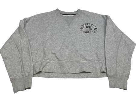 Athletic Sweatshirt Crewneck By Under Armour In Grey, Size: M For Sale