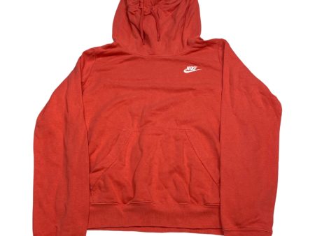 Athletic Sweatshirt Hoodie By Nike Apparel In Orange, Size: S Cheap