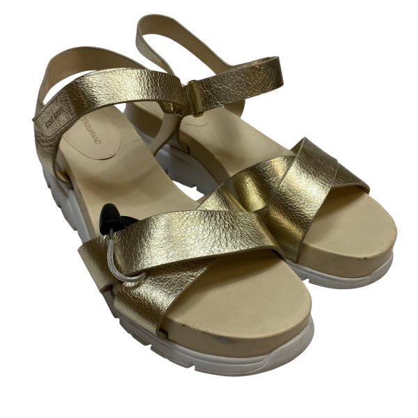 Sandals Designer By Cole-haan In Gold, Size: 10 Online Hot Sale