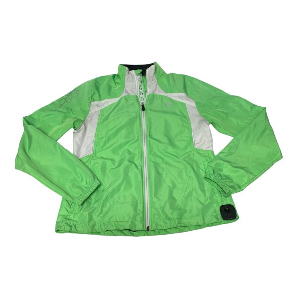 Athletic Jacket By Brooks In Green, Size: M For Cheap