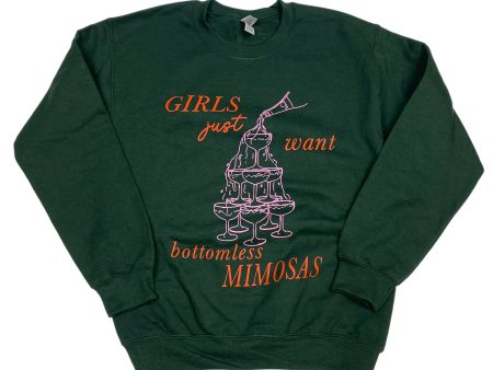 Sweatshirt Crewneck By Gildan In Green, Size: S Cheap