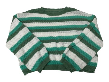 Sweater By Shein In Green & White, Size: Xl Online now