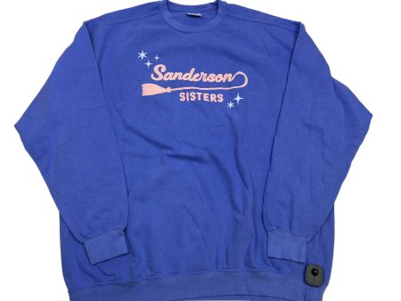 Sweatshirt Crewneck By Comfort Colors In Blue, Size: 3x Online Sale