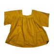 Top Short Sleeve Designer By Frye In Yellow, Size: M For Discount