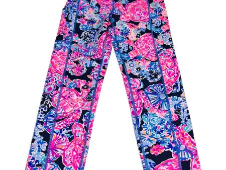 Pants Designer By Lilly Pulitzer In Blue & Pink, Size: S on Sale