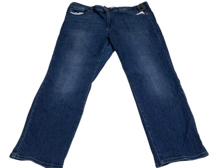 Jeans Straight By Universal Thread In Blue Denim, Size: 18 Sale