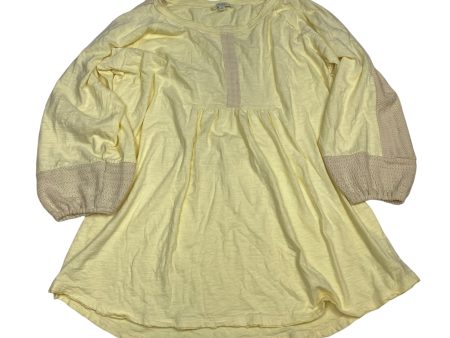 Tunic Long Sleeve By Umgee In Yellow, Size: Xl Fashion