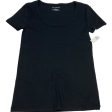 Top Short Sleeve Basic By Talbots In Black, Size: S For Discount