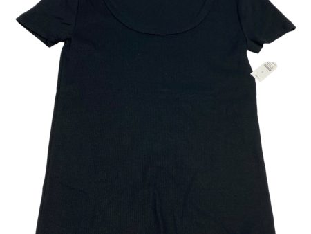 Top Short Sleeve Basic By Talbots In Black, Size: S For Discount