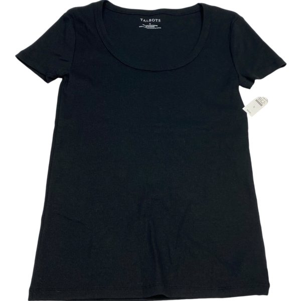 Top Short Sleeve Basic By Talbots In Black, Size: S For Discount