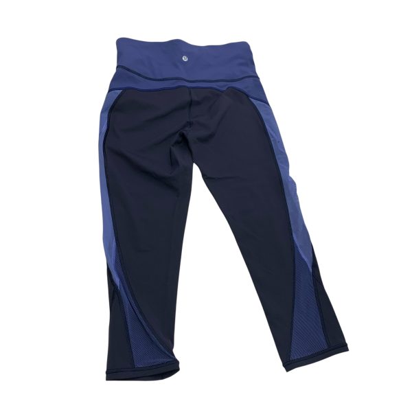 Athletic Leggings Capris By Lululemon In Blue, Size: M For Cheap