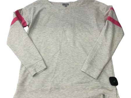 Sweatshirt Crewneck By Talbots In Grey & Pink, Size: S Online Sale