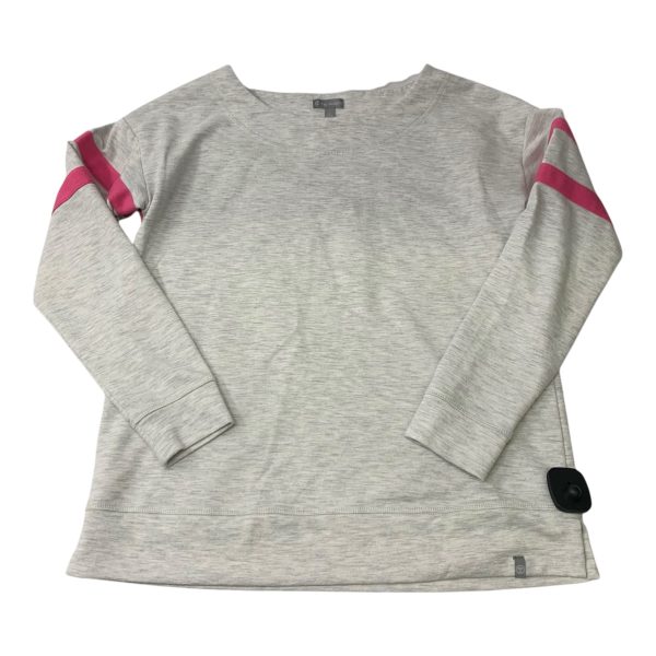 Sweatshirt Crewneck By Talbots In Grey & Pink, Size: S Online Sale