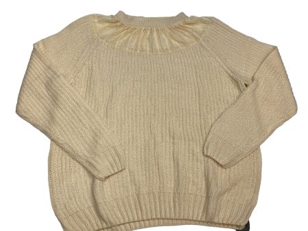 Sweater By Clothes Mentor In Cream, Size: 2x on Sale