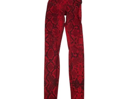 Athletic Leggings By Lululemon In Red, Size: 4 Supply