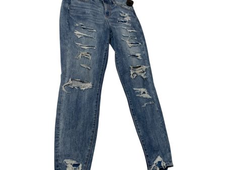 Jeans Skinny By American Eagle In Blue Denim, Size: 6 Online now