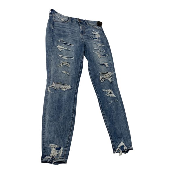 Jeans Skinny By American Eagle In Blue Denim, Size: 6 Online now