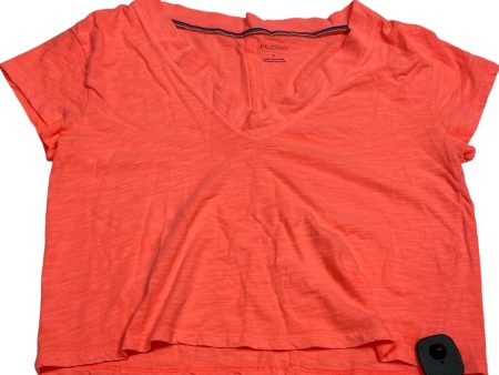 Top Short Sleeve By Pilcro In Coral, Size: S Hot on Sale