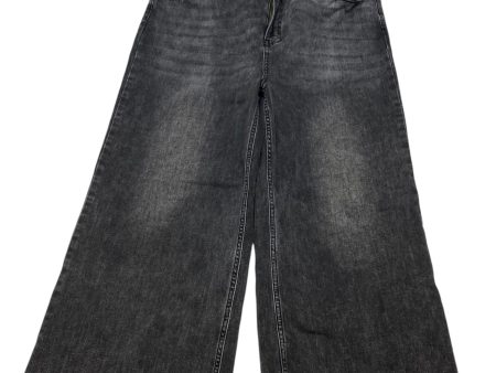 Jeans Wide Leg By Risen In Grey Denim, Size: 1x Hot on Sale