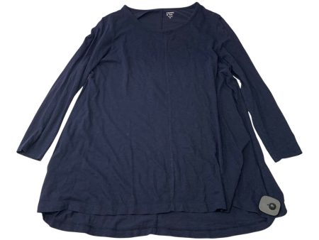 Top 3 4 Sleeve Basic By Crown And Ivy In Navy, Size: M For Sale