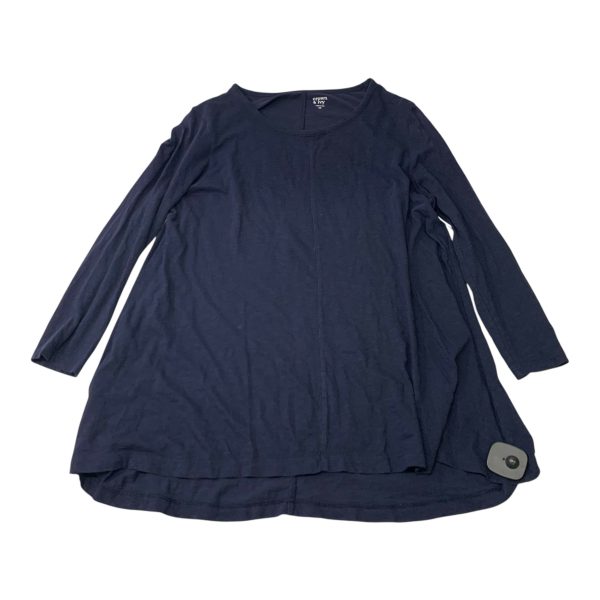 Top 3 4 Sleeve Basic By Crown And Ivy In Navy, Size: M For Sale