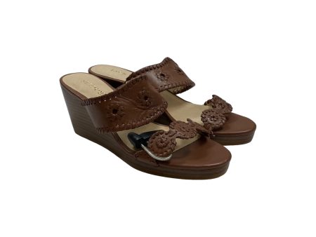 Sandals Designer By Jack Rogers In Brown, Size: 8 For Sale