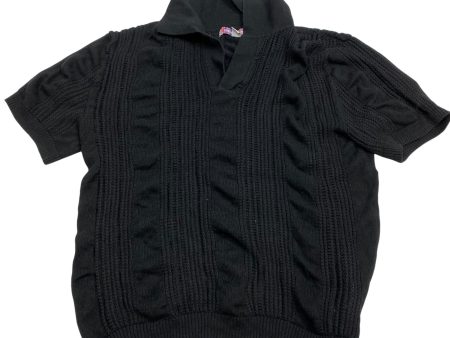 Sweater Short Sleeve By Urban Outfitters In Black, Size: M on Sale