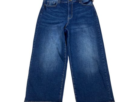 Jeans Wide Leg By Wonderly In Blue Denim, Size: 12 Fashion