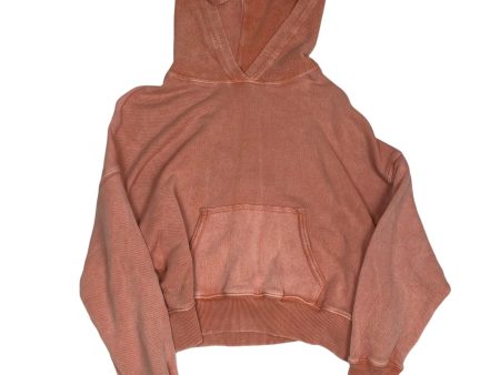 Sweatshirt Hoodie By American Eagle In Orange, Size: M For Cheap